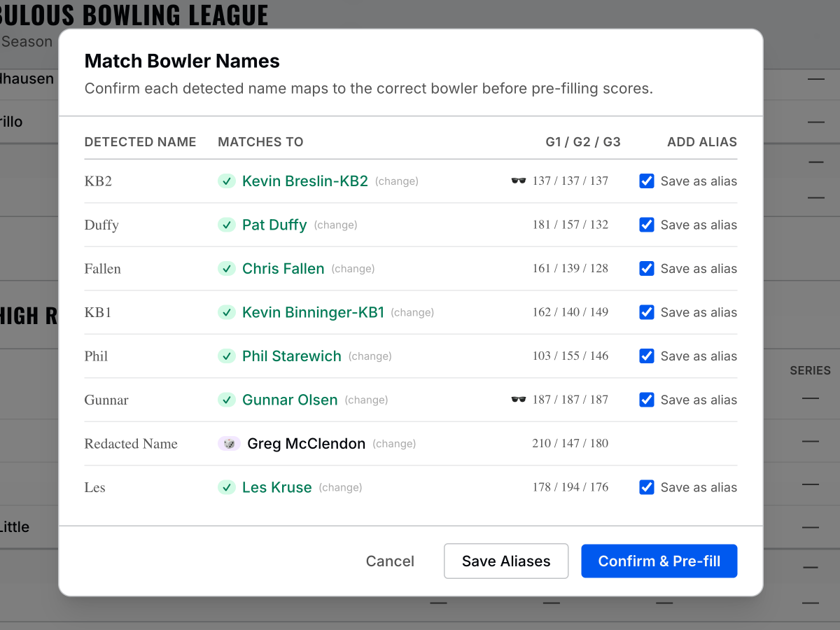 Automated Score Entry